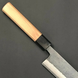 Cuchillo de Chef Personalizado Hecho a Mano Jexmoo con Hoja de Acero al Carbono de 8 Pulgadas, Mango de Madera y Funda de Cuero - Regalo para Chef - Product Image 4