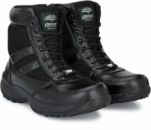 High End Leather Boots For Men Premium Finish Lace Up Outdoor Boots With Strong Rubber Sole Comfortable Fit For Long Hours - Product Image 1