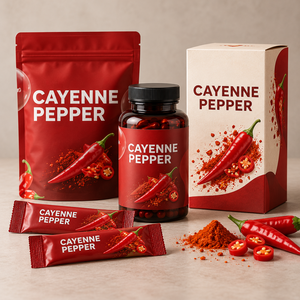 Poudre de piment de Cayenne en marque blanche OEM, complément alimentaire à base de plantes, formule personnalisée, logo personnalisé - Product Image 4