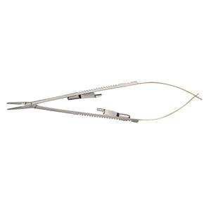 Portaagujas Microquirúrgico Recto Reutilizable Castroviejo 14cm, Puntas 11mm x 0.6mm, Mordazas de Acero Inoxidable Shuja Surgico - Product Image 4