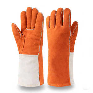 Heat & Fire Resistant Kevlar Thread Stitching Welder Working <b>Gloves</b> Outdoor Daily Use Fireplace Work Hand Safety Welding <b>Gloves</b> - Product Image 1