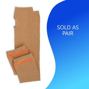 Unisex Arm Sleeve Beige Spandex Cotton Anti-Bacterial Latex Free Machine Washable 4-Way Stretch Soft <b>Material</b> - Product Image 2