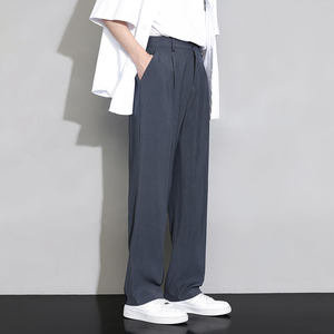 Pantalones de traje a medida para hombre, elegantes y personalizables, estilo casual y formal, delgados, para verano, estilo High Street. - Product Image 4