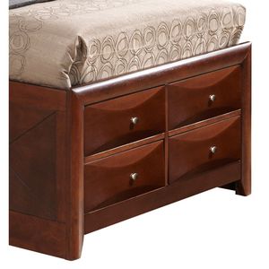 เตียงไม้เชอรี่เตียงแฝดมีสไตล์เตียงไม้หรูหรา - Product Image 3