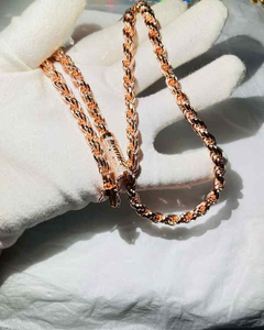 Cadena Cubana de Diamantes de 8mm en Plata de Ley, Cadena Cubana de Diamantes Baguette y Redondos de 12mm en VVS1 ICEBOX, Cadena Cubana de Diamantes en Oferta - Product Image 1