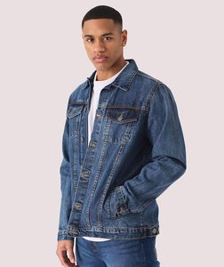 Veste en jean classique pour homme – Veste en jean bleu intemporelle pour homme avec fermeture boutonnée et design décontracté confortable - Product Image 1