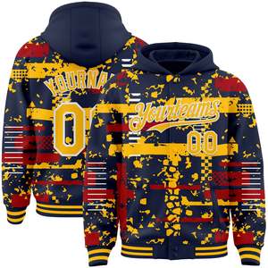 Custom Printed Winter Varsity <b>Jacket</b> <b>Men</b> Plus Size Street Style Black Red Skeleton Prayer Design Heat-Transfer Printed - Product Image 1