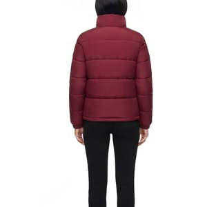 Chaqueta Acolchada Cálida para Mujer, Chaqueta Casual de Invierno con Forro Suave, Cierre Frontal Completo, Cuello Alto y Estilo Cómodo para Exteriores - Product Image 2