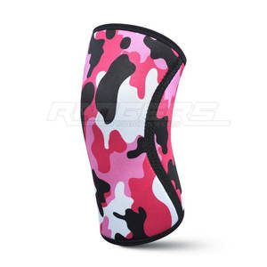 Genouillères en néoprène camouflage professionnelles et flexibles pour l'entraînement de fitness, le squat et la force athlétique, OEM en gros - Product Image 2