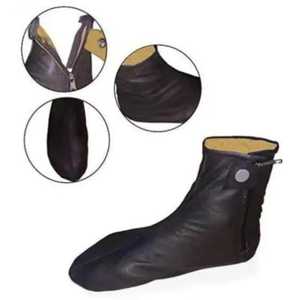 Chaussettes de prière islamiques pour hommes en cuir de vache véritable, chaussures Khuff, design doux et confortable pour le Wudu quotidien et les commandes en gros - Product Image 6