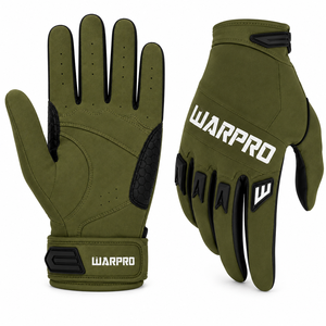WARPRO INDUSTRY <b>Full</b> Finger Racing Gloves Unisex Motocross Non <b>Slip</b> Breathable Windproof Quick Drying Digital Print PU Hook Loop - Product Image 6