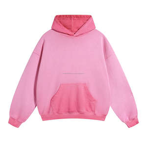 Sweat-shirts à capuche pour hommes en coton délavé à l'acide, coupe oversize à épaules tombantes, style baggy, mode décontractée, personnalisables avec logo, vente en gros - Product Image 6