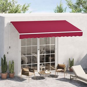 Toldo Retráctil Manual Rojo de 12 Pies x 8 Pies con Brazos Plegables para Patio, Terraza o Jardín, Proyección Máxima de 5 m - Product Image 2