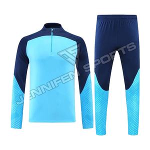 Football Training Suit Men Sportswear Club Team <b>Hoodie</b>+Trouser Set 100% Polyester Fabric <b>Sublimation</b> Printed High Quality - Product Image 1