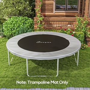Tappetino di Ricambio Arancione per Trampolino da 12 Piedi con 72 Ganci a V e Molle da 5,5 Pollici, Certificato TUV, Forma Rettangolare - Product Image 2