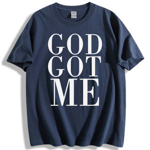 Camiseta Personalizada de Alta Calidad para Hombre, Talla Grande, 100% Algodón, Gruesa, de Lujo, con Hombros Caídos, Lisa - Product Image 1