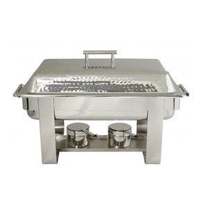 Plato de chafado de Metal, acero inoxidable, chapado en cobre, calentador de alimentos de lujo, pantalla, Buffet - Product Image 5