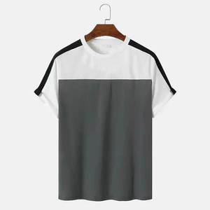 เสื้อยืดผู้ชายคุณภาพดีที่สุด ลดราคาออนไลน์ สีพื้นเรียบง่าย สวมใส่สบาย ผลิตจากผ้าฝ้าย ขายส่งจำนวนมาก - Product Image 1