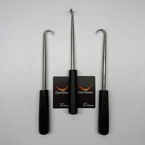 Lot de 3 pics dentaires, élévateurs à gencive pour chevaux, outils vétérinaires en acier inoxydable par Dentavex - Product Image 1