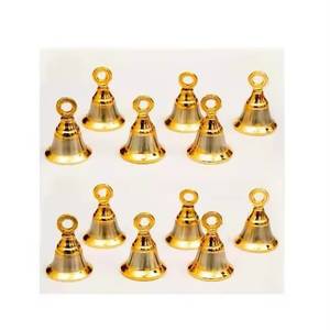 Campana de Mano de Latón Pulido Antiguo de Alta Calidad, Campana de Metal Vintage para Pooja, Campana Religiosa India para Templo, Venta al por Mayor - Product Image 2