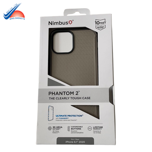 Boîte d'emballage de coque de téléphone imprimée sur mesure avec logo | Boîte en papier recyclable pour accessoires mobiles - Product Image 1