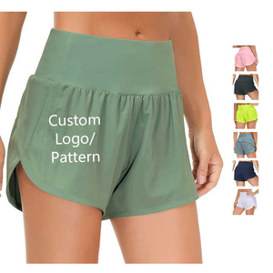 Wholesale Custom Ladies Shorts Fitness Short Polyester Cotton Customizable Logo <b>Sticker</b> Color Pattern Design Women's Shorts - Product Image 6