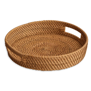 Handmade Natural Rattan Tray Wholesale Manufacturer Woven Rattan Serving Tray Ecofriendly Rattan Serving Tray Tableware - Product Image 2
