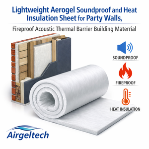 Feuille légère en aérogel insonorisante et isolante thermique pour murs de fête, matériau de construction ignifuge, barrière acoustique et thermique - Product Image 1