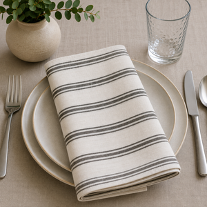 Serviettes de cocktail en lin fin 100% lin, élégantes et personnalisées, et accessoires essentiels pour les fêtes en tissu de qualité supérieure - Product Image 3