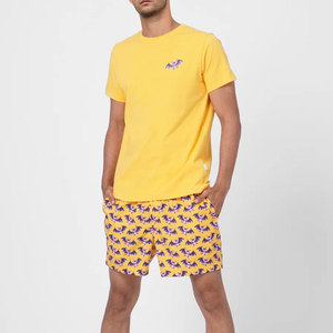 New Arrival Best Selling Breathable Digital Printed <b>Patches</b> <b>Men</b> Summer <b>Shorts</b> Set 100% Cotton Lightweight Streetwear - Product Image 1