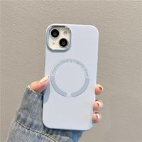 Funda Magnética de Silicona Líquida Original con Marco para Lente y Parte Trasera de PC, con Acabado Electrochapado, para 15 Pro Max 14 Pro, en Oferta