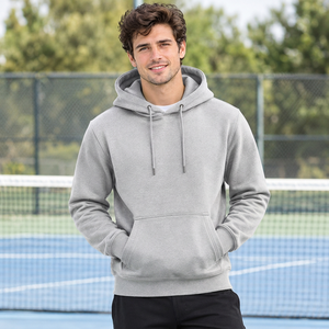 Sweat-shirt à capuche pour homme à manches contrastées, coupe classique, manches longues, avec broderie personnalisée pour les collections de vêtements de mode - Product Image 6