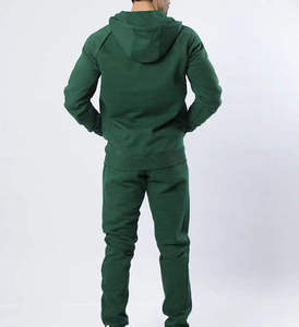 Mens Terry Track Suit Custom Embroidery Hoodie Sweatpants Set Breathable Sports Outfit Jogger <b>Tracksuit</b> - Product Image 4