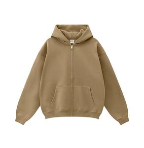 เสื้อแจ็คเก็ตฮู้ดดี้สีเทาชาร์โคลพรีเมียม ซิปเต็มตัว ผ้าฟลีซ มีกระเป๋าจิงโจ้ สไตล์ลำลองแนวสตรีทแวร์ จากซัพพลายเออร์ - Product Image 2