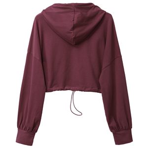 เสื้อฮู้ดดี้ผ้าฝ้ายพรีเมียมสำหรับผู้หญิง ทรงหลวมสบายๆ รับผลิตแบบ OEM ODM ขายส่งจำนวนมาก ผู้ผลิตเสื้อผ้าจากปากีสถาน - Product Image 6