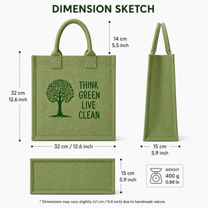 Bolsa de Yute Verde Ecológica Reutilizable para Compras, Bolsa de Supermercado Personalizada, Regalo Promocional al por Mayor, Bolsa de Playa con Asas de Cuerda - Product Image 2