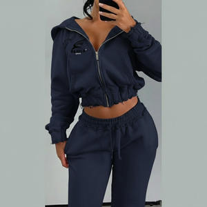 Conjunto de Ropa Deportiva para Mujer, Otoño 2026, Dos Piezas, Chaqueta con Cierre y Pantalones Deportivos - Product Image 5