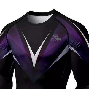 Rashguard léger et performant, anti-humidité, sublimation, logo personnalisé, tissu doux, coupe confortable, livraison directe usine - Product Image 3