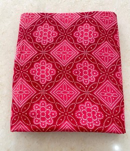 <b>Red</b> Hand Block Printed Cotton Fabric Geometric Floral Jaipur Sanganeri Dress <b>Material</b> Apparel Textile Wholesale - Product Image 1