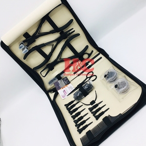 Juego de Pinzas Profesionales de Acero Inoxidable para Extensiones de Cabello con Tecnología Micro-Link, Color Nude, Herramienta Sostenible para Cabello - Product Image 5