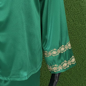 ชุดนอนลำลองผู้หญิงไซส์ใหญ่แบบเซ็กซี่สำหรับฤดูร้อน ชุด 2 ชิ้น เสื้อท่อนบนสีพื้น พร้อมปักโลโก้ตามสั่ง ผลิตจากผ้าฝ้าย 100% - Product Image 6