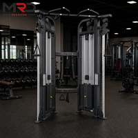 Máquina de entrenamiento funcional con poleas ajustables dobles, cable cruzado, multi-gimnasio, para entrenamiento de fuerza en casa/gimnasio, equipo de fitness