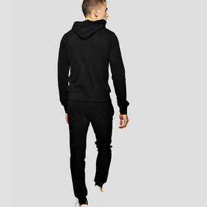 Conjunto Deportivo con Capucha Azul Claro para Hombre, Sudadera y Pantalones de Algodón de Color Sólido, Ropa Casual de Otoño, Corte Regular - Product Image 4
