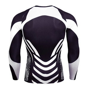 Premium Quality OEM Rash Guard Men Sublimation <b>Printed</b> Spandex Gym Fitness <b>Surfing</b> Diving Rash Guard Compression Shirts - Product Image 4