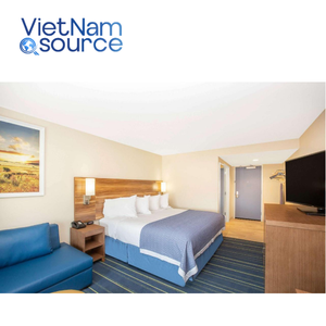 โรงแรมหรู5ดาวออกแบบอย่างหรูหราชุดห้องนอนขนาดคิงไซส์พร้อมหัวเตียงไม้ห้องสวีทโครงการวันอินน์โดยเวียดนามแหล่งที่มา - Product Image 2