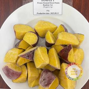 Trozos de Patata Dulce Congelados IQF Premium 30-50g*1/unidad, de Fábrica, con Rebanadas Cortadas/ en Palitos/ Enteras Aleatorias/ Peladas/ Enteras Cocidas - Product Image 5