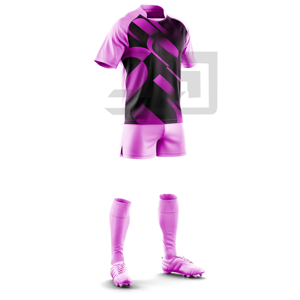 Maillot et short de rugby imprimés haut de gamme, en tissu respirant et anti-vent, respectueux de l'environnement, col en V, personnalisable pour équipe - Product Image 4