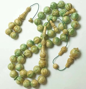 Rosario de Resina con 33 Cuentas Turquesas, Hecho a Mano, Ecológico, Tradicional Musulmán, Joyería de la India para Exportación - Product Image 2