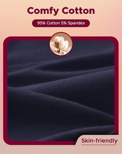 Ropa Interior Menstrual Reutilizable para Mujer, de Cintura Alta, Resistente a Fugas, de Algodón Suave, Transpirable, Ecológica, que Absorbe la Humedad - Product Image 5