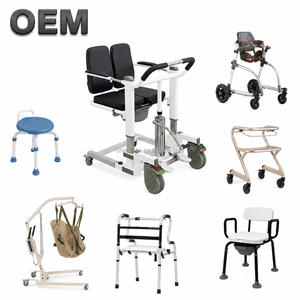Silla de Transferencia Ajustable con Freno en U Hidráulico de Acero Personalizada OEM de Taiwán, Ayudas para la Vida Diaria, Dispositivo de Rehabilitación Integral - Product Image 1